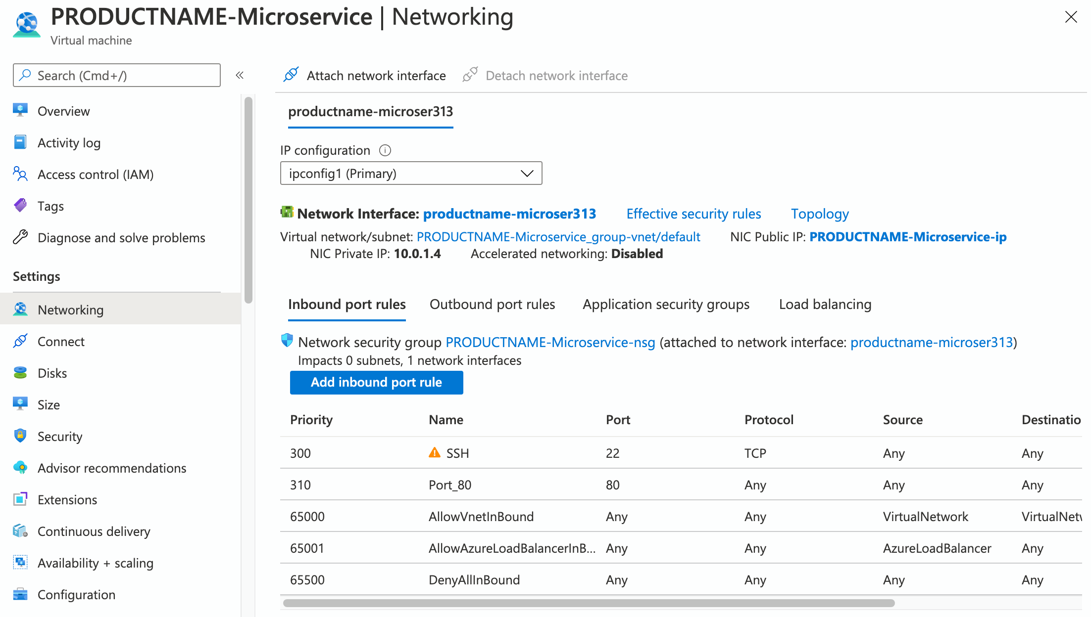 networking tab