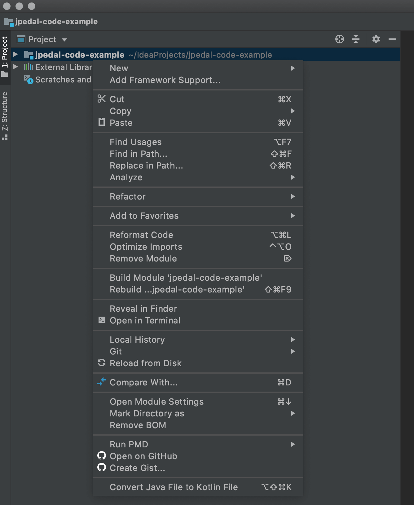 right click panel