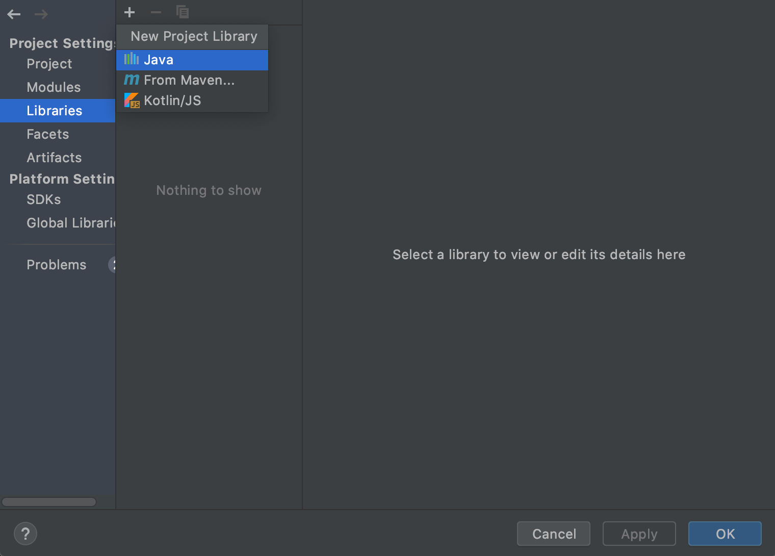 libraries tab